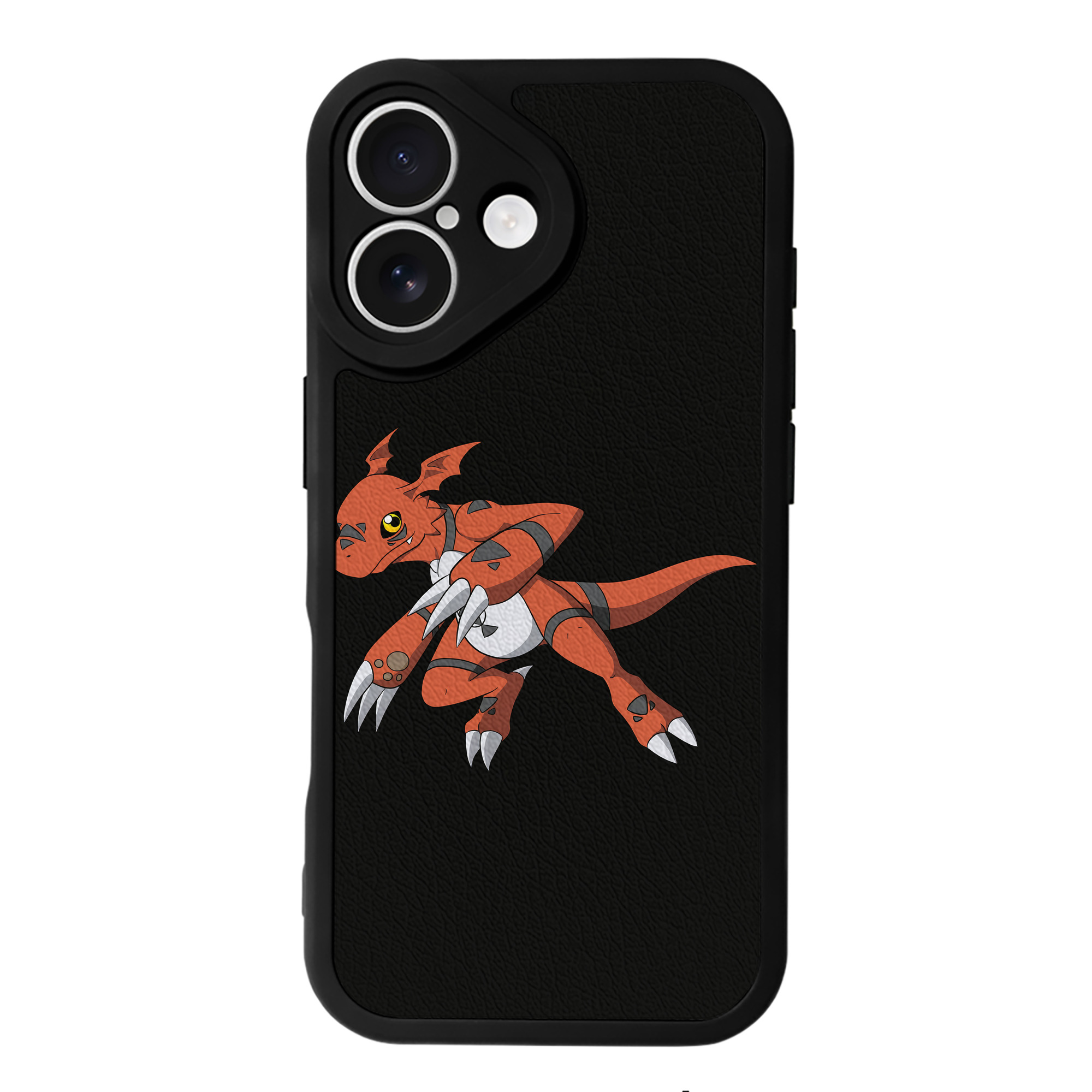 （画像用） Digimon デジタルモンスター/デジモン 【iPhone 16シリーズ対応】シリコンスマホケース（レザー調） 材質：シリコン